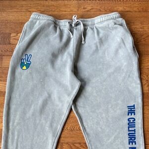 Cross Colours Gray sweatpants, 90s hip-hop streetwear, Y2K Size XXL